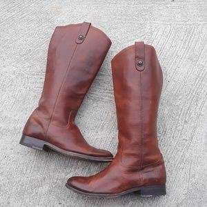 Frye extended calf boots